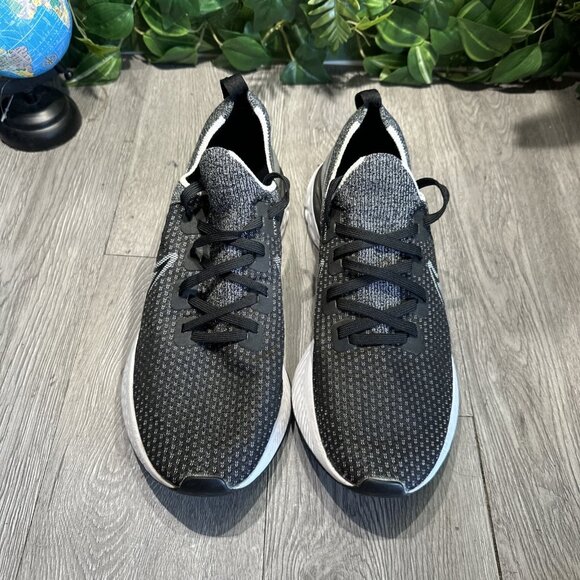 Nike React Infinity Run Flyknit CD4371-012 Black /White Running Men\'s Size 12.5 main image 6